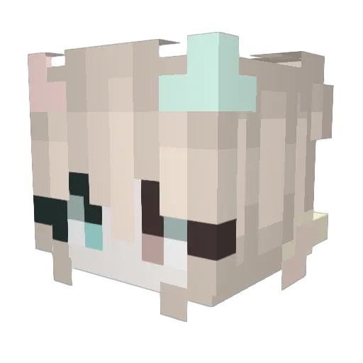 mankopolo Minecraft avatar head, 3D render