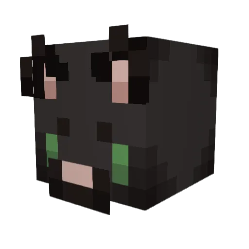 mankoprincess Minecraft avatar head, 3D render