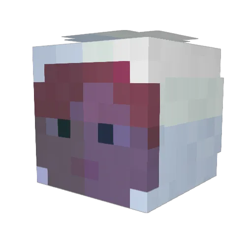 mankotkot Minecraft avatar head, 3D render