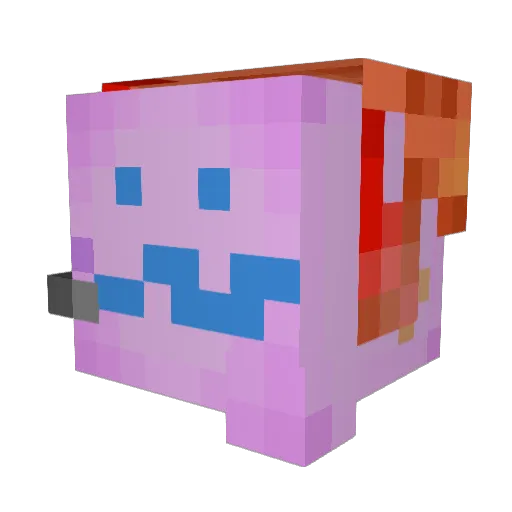manly_toilet Minecraft avatar head, 3D render