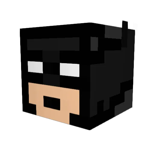 manmademonster Minecraft avatar head, 3D render