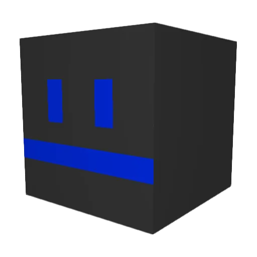 mannety Minecraft avatar head, 3D render