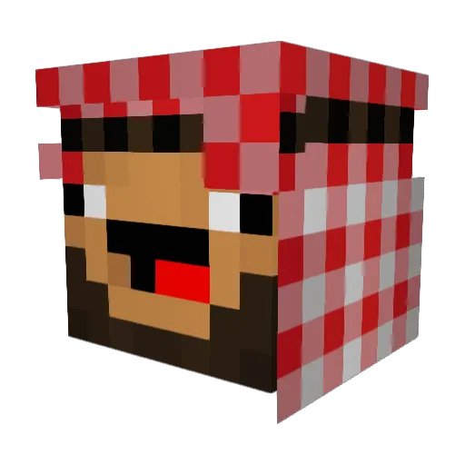 mannila69 Minecraft avatar head, 3D render