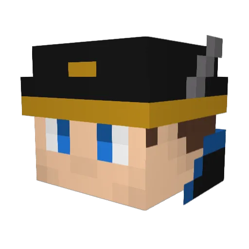 manning9112 Minecraft avatar head, 3D render