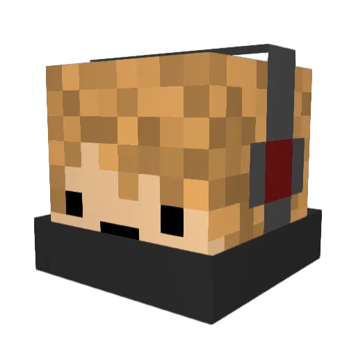 mannj2004 Minecraft avatar head, 3D render