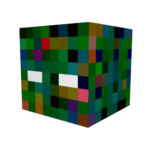 mannmamooni Minecraft avatar head, 3D render