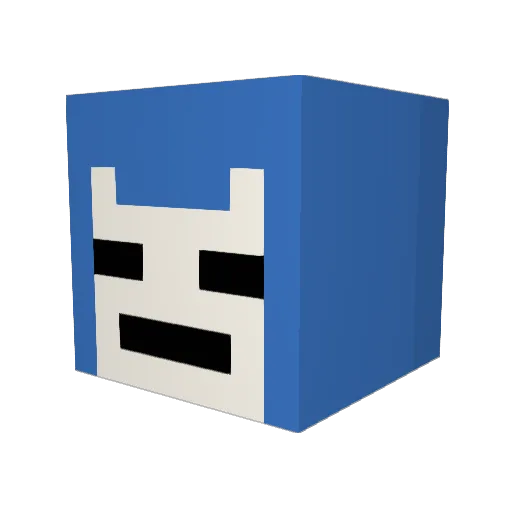 mannysfish Minecraft avatar head, 3D render
