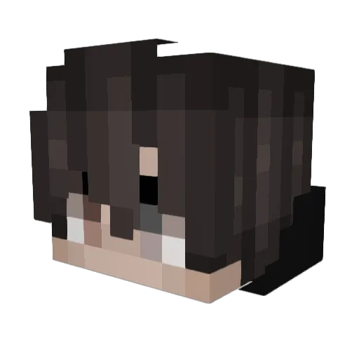 mannyszn Minecraft avatar head, 3D render