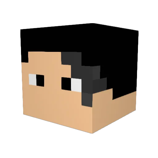mannythebro Minecraft avatar head, 3D render