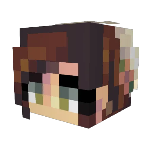 mano8921 Minecraft avatar head, 3D render
