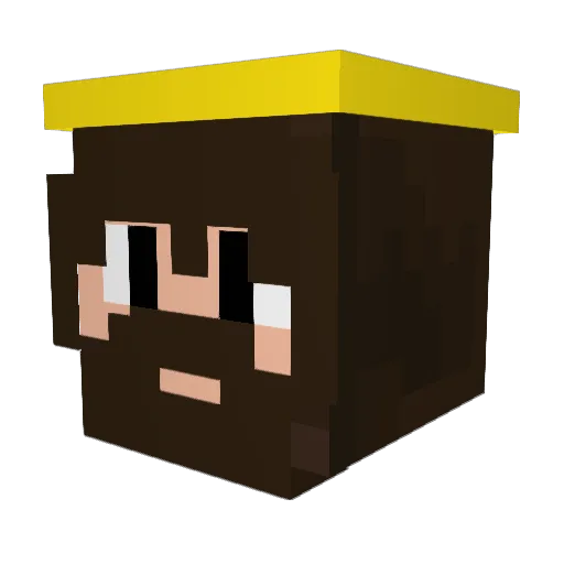 manobrown Minecraft avatar head, 3D render
