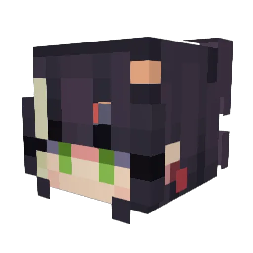 manocortuna Minecraft avatar head, 3D render