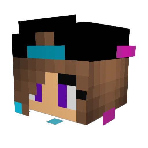 manofsanta Minecraft avatar head, 3D render