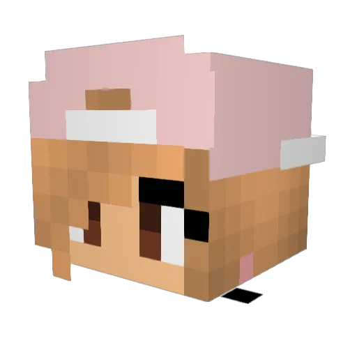 manon29 Minecraft avatar head, 3D render
