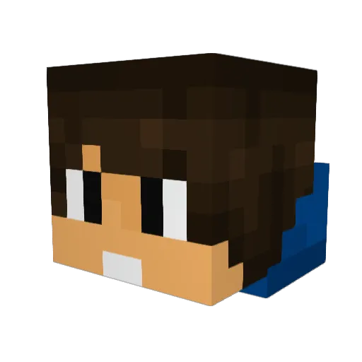 manon41 Minecraft avatar head, 3D render