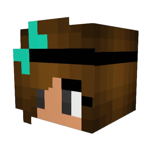 manon83 Minecraft avatar head, 3D render
