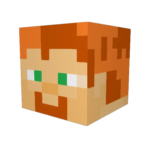manoose47 Minecraft avatar head, 3D render