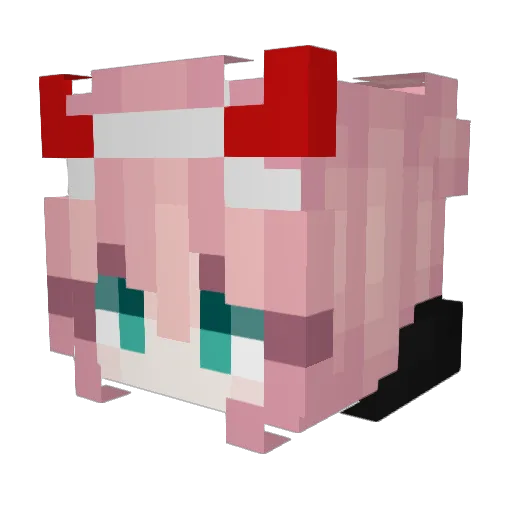 manoreche Minecraft avatar head, 3D render