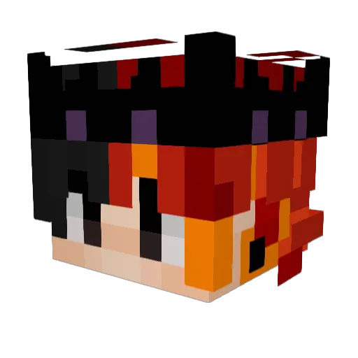 manpuku_0 Minecraft avatar head, 3D render
