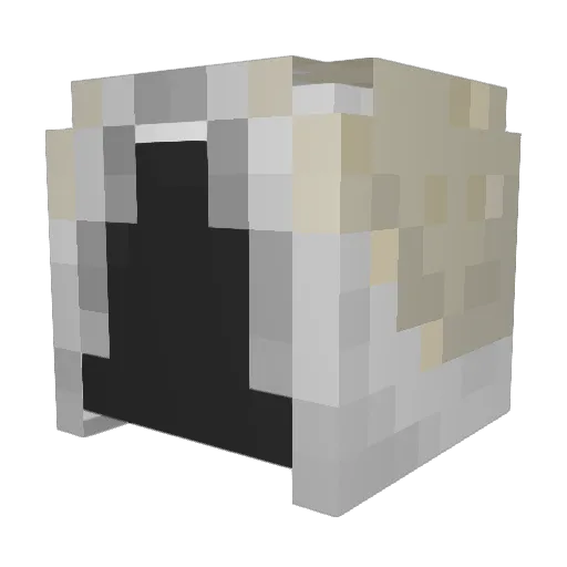 manrAjs Minecraft avatar head, 3D render