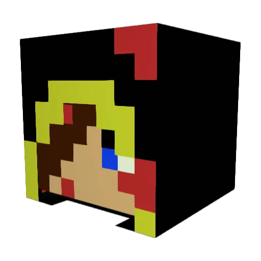 manrunner Minecraft avatar head, 3D render