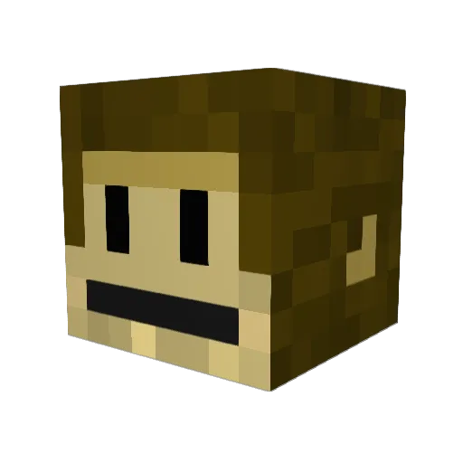 mans0331 Minecraft avatar head, 3D render