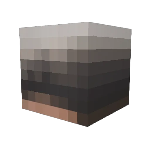 mansandd Minecraft avatar head, 3D render