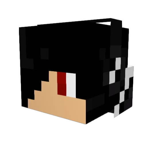 mansdick Minecraft avatar head, 3D render