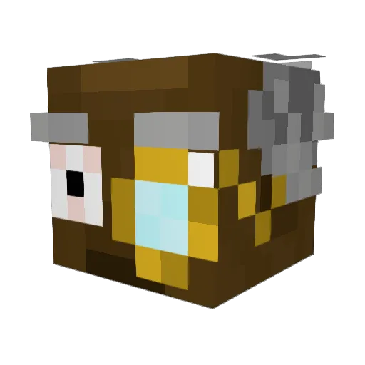 mansikka__ Minecraft avatar head, 3D render