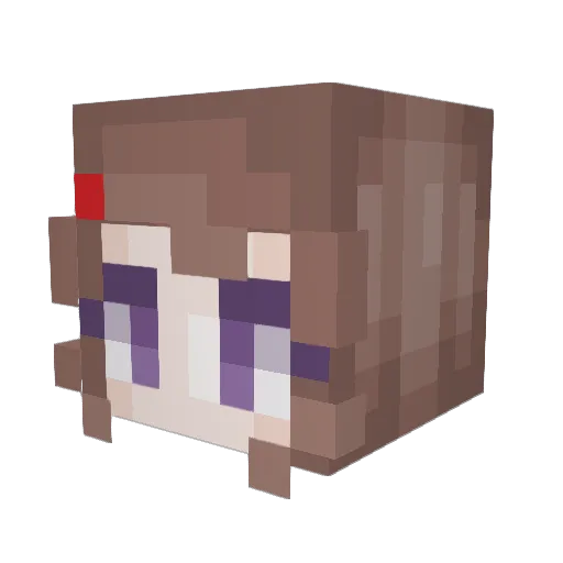 mansontang Minecraft avatar head, 3D render