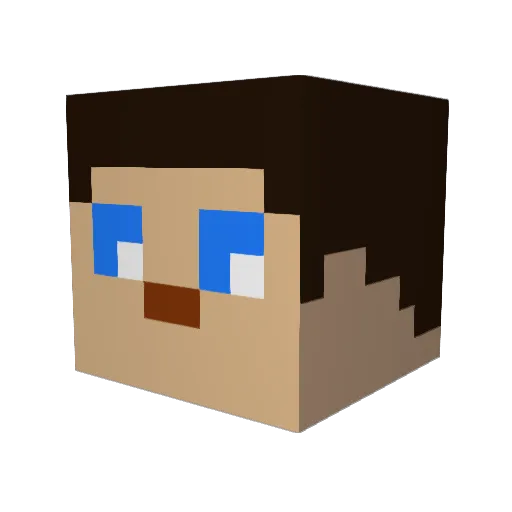 manstein123 Minecraft avatar head, 3D render