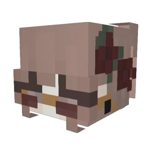 manta_Y Minecraft avatar head, 3D render