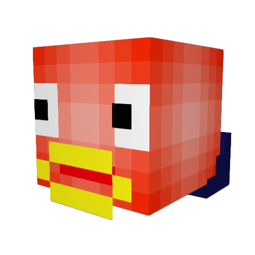 mantacraft Minecraft avatar head, 3D render