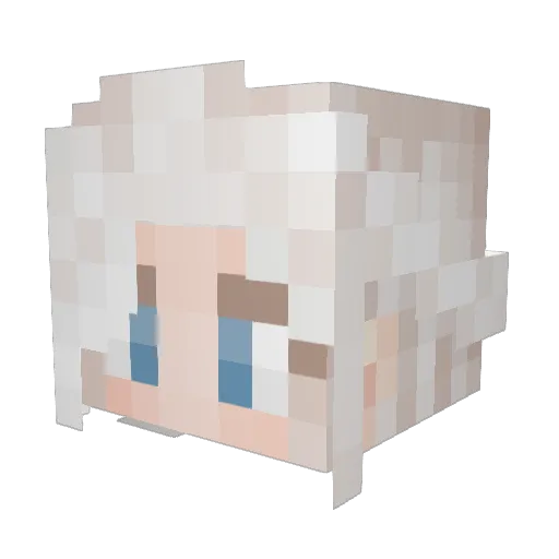 manthariley Minecraft avatar head, 3D render