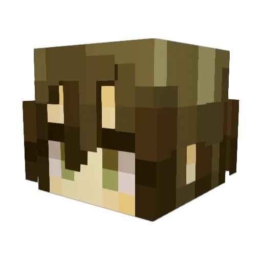 mantic0r Minecraft avatar head, 3D render