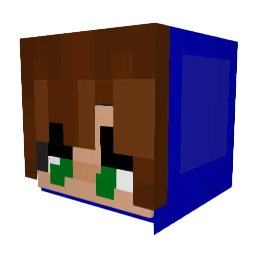 manticz Minecraft avatar head, 3D render