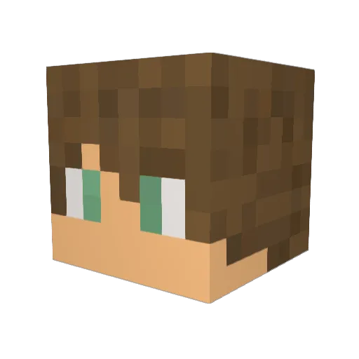 mantikcz Minecraft avatar head, 3D render