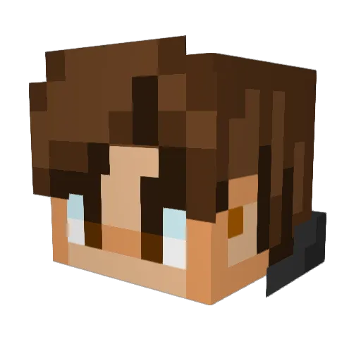 manu02Lugia Minecraft avatar head, 3D render