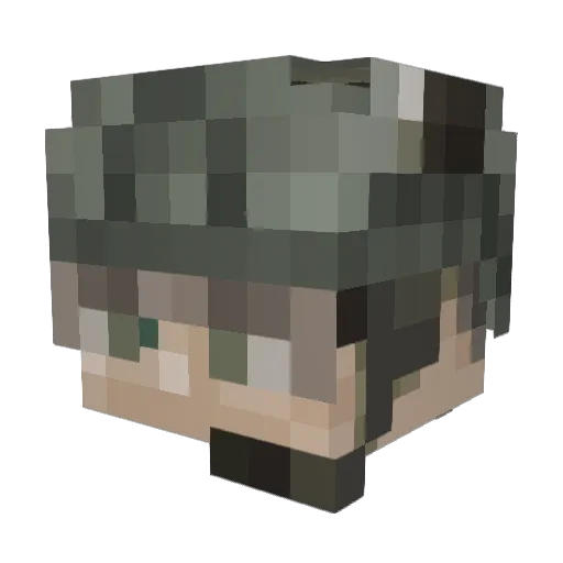manualcsgostrafe Minecraft avatar head, 3D render