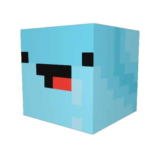 manubolicLAN Minecraft avatar head, 3D render