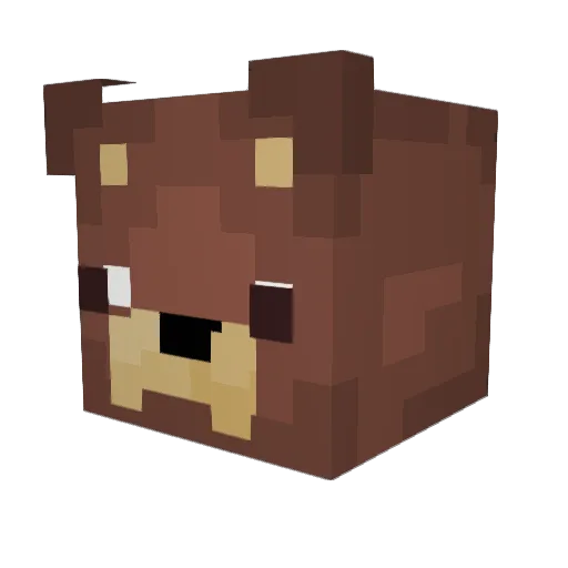 manuela2k Minecraft avatar head, 3D render