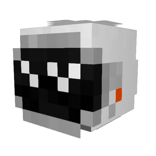 manuelaze Minecraft avatar head, 3D render