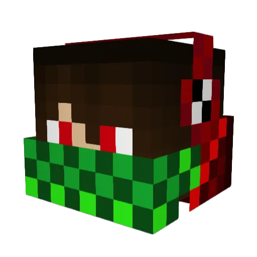 manuelchannel Minecraft avatar head, 3D render