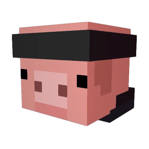 manuelit Minecraft avatar head, 3D render