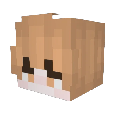 manufakturA Minecraft avatar head, 3D render