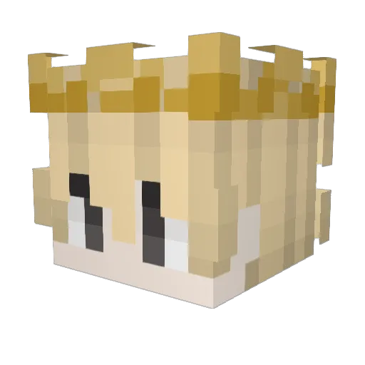 manuiii18788 Minecraft avatar head, 3D render