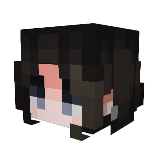 manuyang Minecraft avatar head, 3D render
