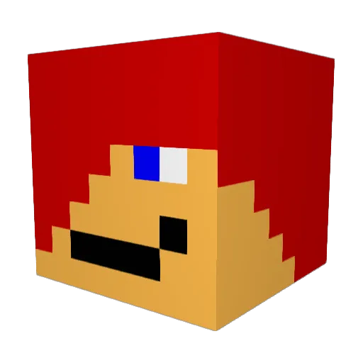 manwagner Minecraft avatar head, 3D render
