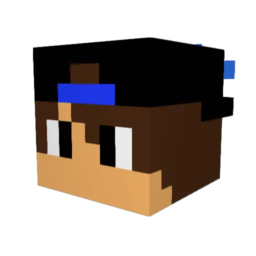 manyeagle Minecraft avatar head, 3D render