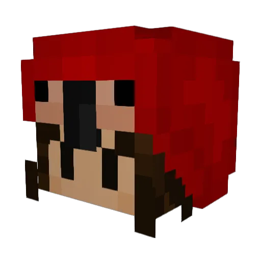 manz1_ Minecraft avatar head, 3D render